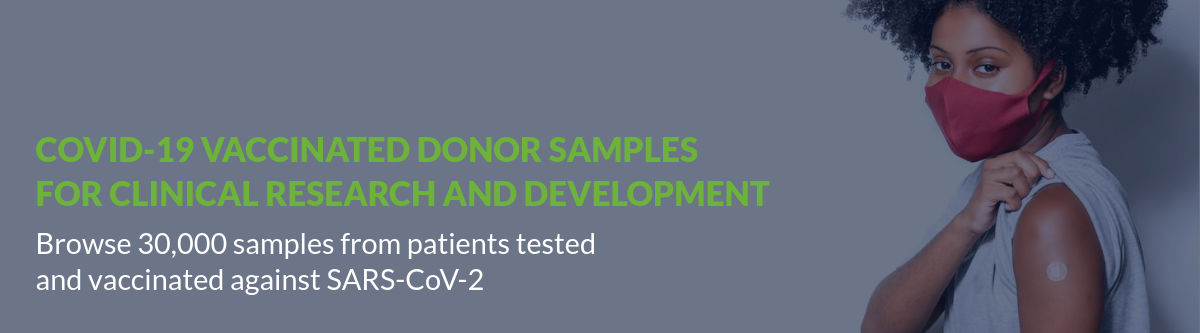 Banner - COVID-19 Vaccinated Donor Samples